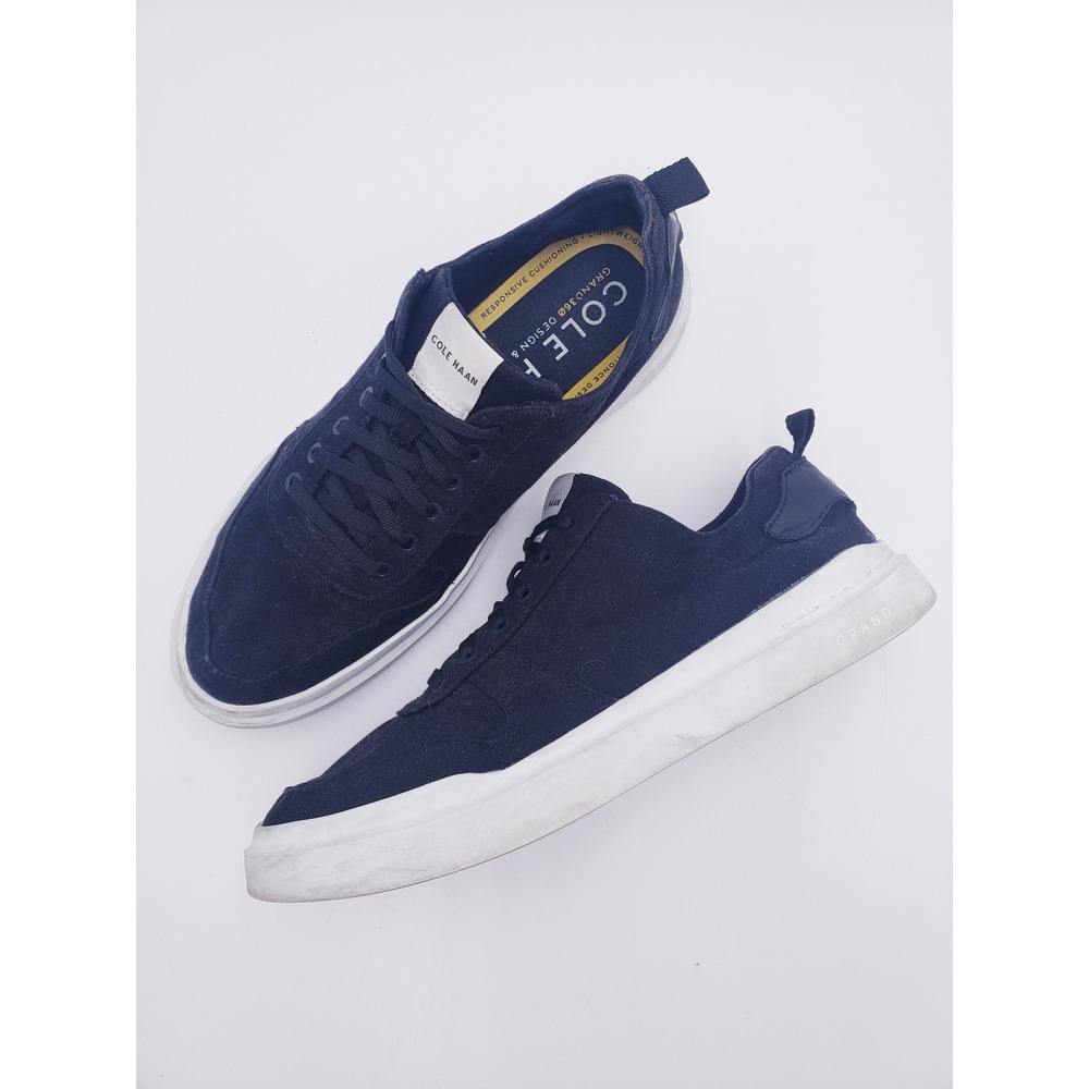 Cole Haan GrandPro Rally Canvas Court Sneaker Black Lace Up Casual Men's Size 10